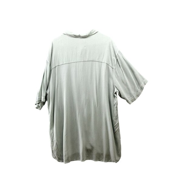 Urban Outfitters Relaxed Short Sleeve Shirt Mens L Sage Green Button Up Rayon - Picture 2 of 9